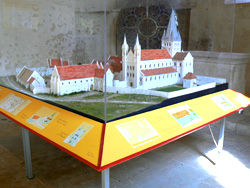 Maquette de reconstitution de l'abbaye en 1659